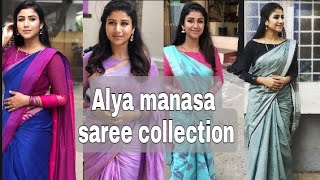 Alya manasa saree collection in raja rani 2 serial # linen saree