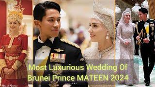 Prince Mateen  of Brunei Lavish Wedding #Bruneiprince #mostlavishwedding #royalwedding #dubaiprince