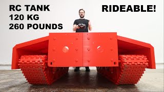 MOTORS ON THE BIG 3D PRINTED TANK!