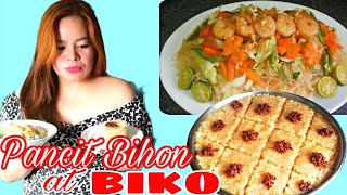 Pancit  Guisado at Biko lang Sapat na!!