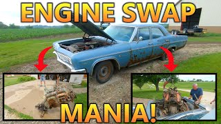 Engine Swap MANIA! I Bought a 1963 Impala Parts Car Just For The Engine & Bumper! + (SHOCKING FIND!)