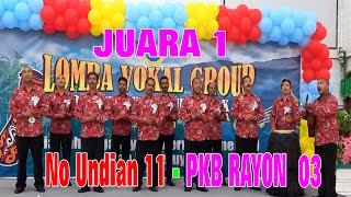 JUARA 1 LOMBA VOCAL GROUP PKB GKI EBENHAEZER TIMIKA ~ TV EBENHAEZER