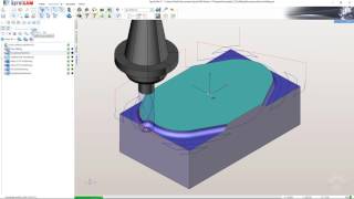 SprutCAM Frezowanie i wiercenie [2,5D] - symulacja