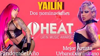 YAILIN LA MÁS VIRAL HA SIDO NOMINADA A DOS CATEGORÍAS EN LOS PREMIOS HEAT LATIN MUSIC AWARDS 2024