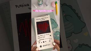 Diy Spotify card🎀 #spotify #spotifyplaylist #diy #diyprojects #craft #papercraft #gift #giftcard