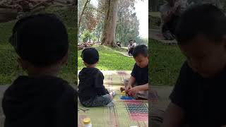 main tinju di taman #shorts #baby #familyvlog