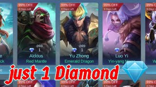 Mobile legends Any Skin Just 1 Diamond