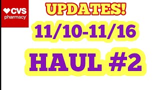 UPDATES! CVS HAUL #2 11/10-11/16!