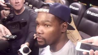 Kevin Durant talks Thunder season, city of Boston, playing at TD Garden