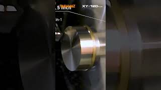 Multitasking Processing Sub Spindle Moving and Machining 2 faces Cutting with Y Axis #takamaz