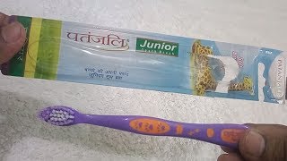 Patanjali junior toothbrush review in hindi|best toothbrush for childrens|price in india