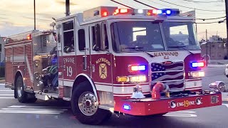 Maywood Fire Engine 19 Responding (POWERCALL, Q-SIREN)