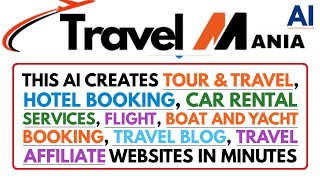 Travel Mania AI Review Demo Bonus - All In One Travel Sites Builder AI Suite