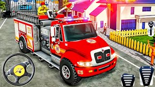 Real Fire Truck Driving Simulator - Fire Engine Fighting Fireman's Daily Job - Android GamePlay #1