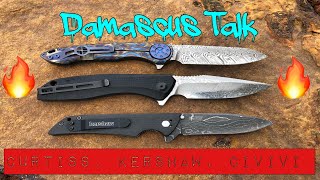 3 Damascus Knives and where they’re headed !!