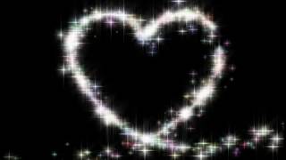 Beautiful heart shaped with sparkles Video footage effects