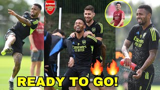 Ready To GO!🔥Gabriel Jesus Training Boost!💪Arsenal Final Serious Training To Destroy Fulham!