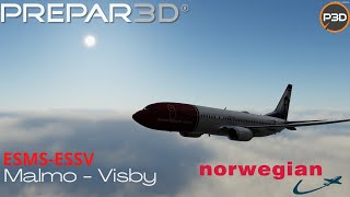 [P3D V5.1 l PMDG 737Ngxu l Malmo- Visby l VATSIM FullFlight