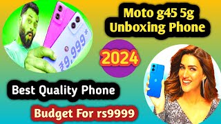 Moto g45 5g Unboxing and fresh look ✔️ Best 5G Phone ₹9999@TrakinTech