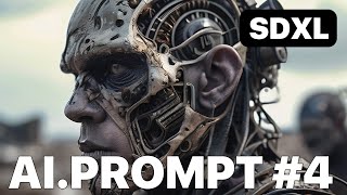 💡 BEST AI Prompts #4 - SDXL Apocalyptic landscape and human robots #Lookbook