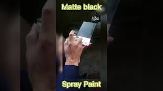 Matte black graffiti spray paint #spraypaint #matte #graffiti