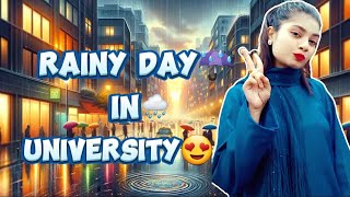 🌨Rainy day in university😍| #vlog #subscribe #viral #saniakanwal