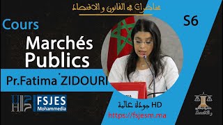 Cours marchés publics S6 DROIT PUBLIC