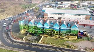 Pontins Ainsdale and the former Toad hall (Ainsdale on sea) complex by Drone.