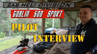 SAB Goblin 500 Sport Familiarisation Flight - RC Helicopter Pilot Interview