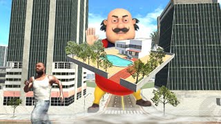 😱 Motu Patlu entered in Franklin City in Indian bike driving 3d !