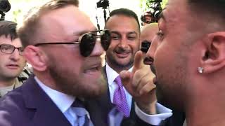 Conor Mcgregor confronts Pauli Malignaggi