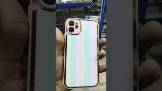 iphone 11 glass rainbow case 😱iphone 11 back case || #short