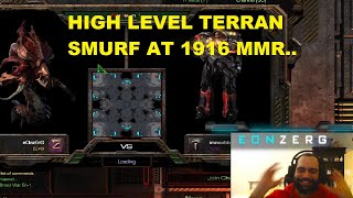 HIGH LEVEL TERRAN SMURF AT 1916 MMR..