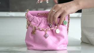 CHANEL SMALL BUCKET BAG AS3793 B10197 JK223