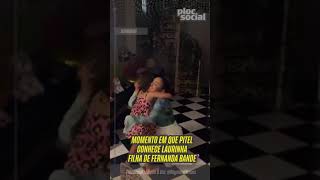 Pitel conhecendo Laurinha, filha de Fernanda Bande e anunciando que vai morar no Rio com a ex #BBB24