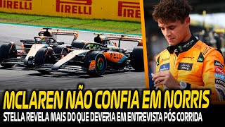 CHEFE DA MCLAREN REVELA MAIS DO QUE GOSTARIA EM ENTREVISTA E MOTIVAÇÃO DA MCLAREN FAZ SENTIDO