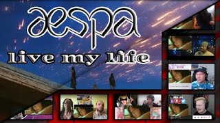 aespa  'Live My Life'M/V Reaction Mashup