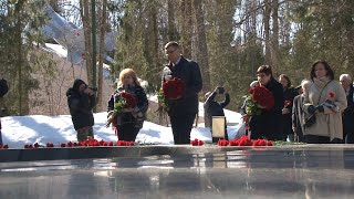 Сегодня в деревне Новосёлово прошёл памятный митинг на месте гибели Ю. Гагарина и В. Серёгина