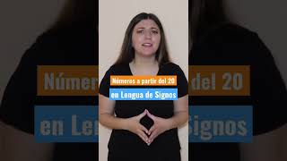 Números a partir del 20 en Lengua de Signos