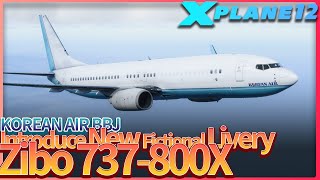 X-Plane Livery Introduce, Zibo 737-800X / KOREAN AIR BBJ (Fictional)