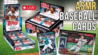 ASMR Live: 2024 Topps Baseball Launch Day Party PART 2 / whispering / gum chewing