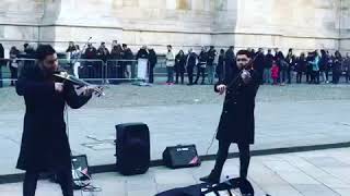 Violin players at Milano