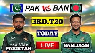 Pakistan vs Bangladesh 3rd T20 Match | PAK vs BAN 2024 | Cricket Match Score Today