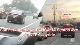 Mindanao Ave to San Fernando JA Santos Ave (Via NLEX) Joyride