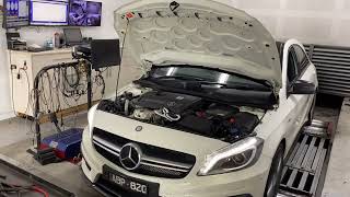 Stock W176 A45 AMG Dyno run.