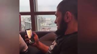 Khabib talks to Roy jones on FaceTime