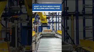 Robotic automated storage and retrieval systems #shorts #automation #robotics #fanuc