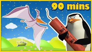 Madagascar Games, Dinosaur Songs + Nursery Rhymes and Much More | 90 Minutes By BubblePopBox