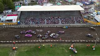 Ozaukee County Fair 2024 Friday Demo Derby Heat 3