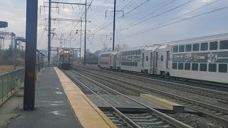 EPIC!!! NJT 2nd Gen K5LA's Bi-Level Cab Cars Racing Through Jersey Avenue – Hornshows/Horn Battle!!!